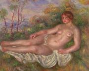 Pierre-Auguste Renoir Renoir Reclining Woman Bather oil painting reproduction